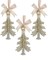 Kurt Adler VINTAGE GLAMOUR PLATINUM GLASS GLITTER CHRISTMAS TREE ORNAMENT